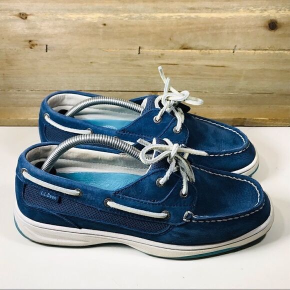 L. L. Bean Blue Lakeside Boat Shoes - Picture 5 of 8
